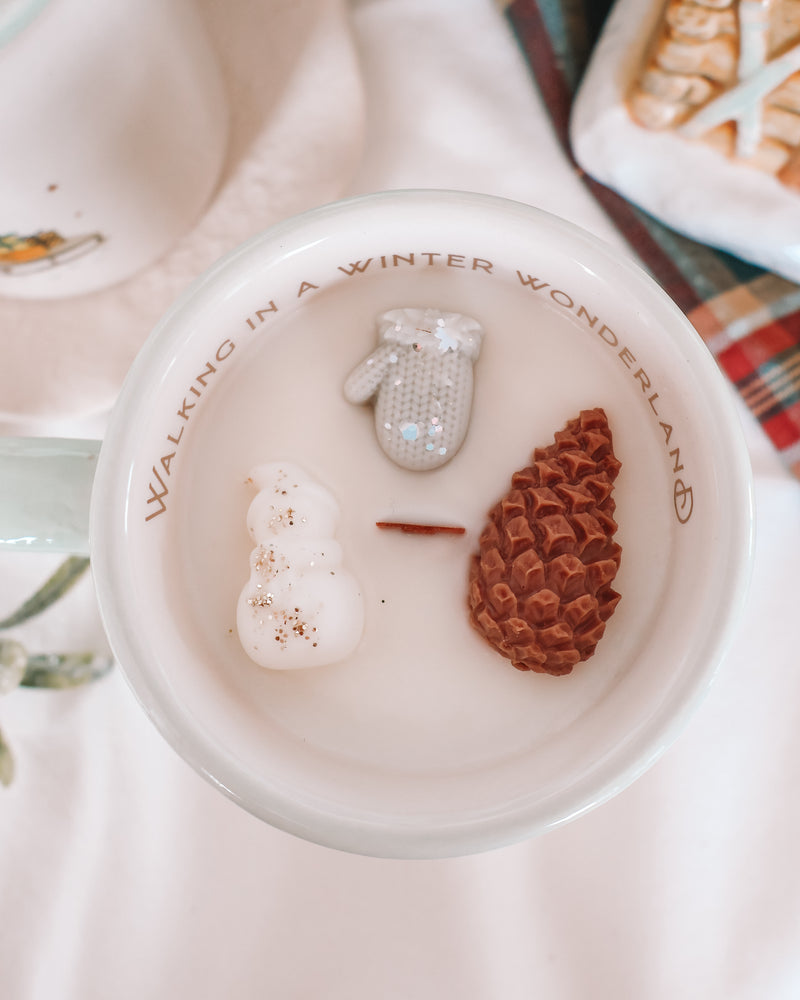 Winter Wonderland Coffee Mug Candle