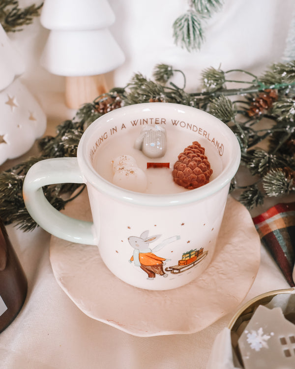 Winter Wonderland Coffee Mug Candle