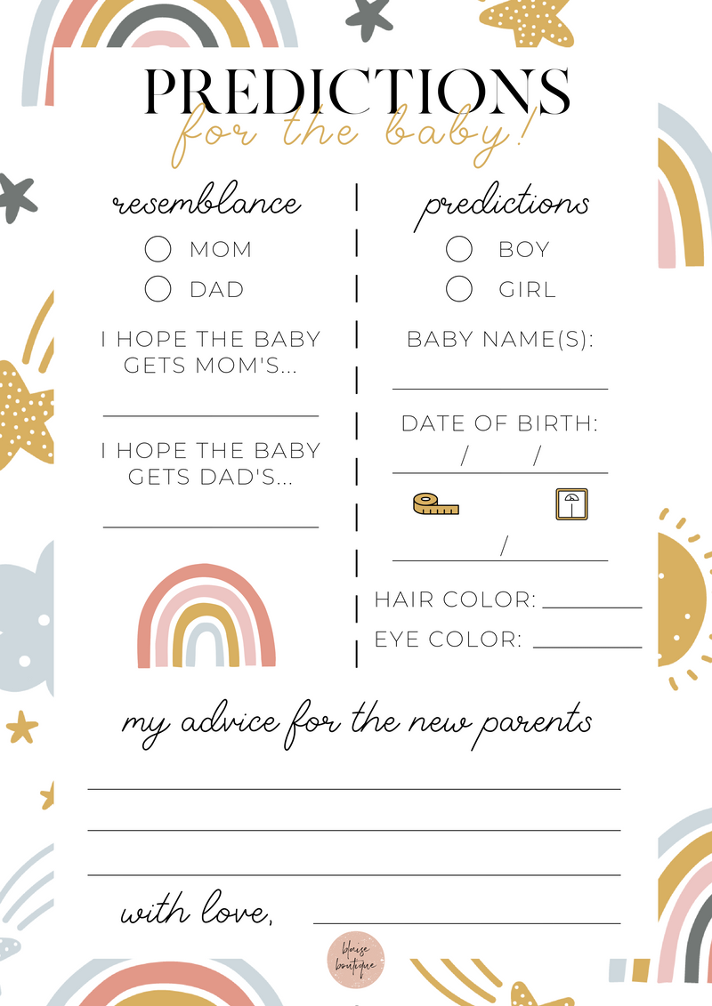 Predictions For The Baby Notepad