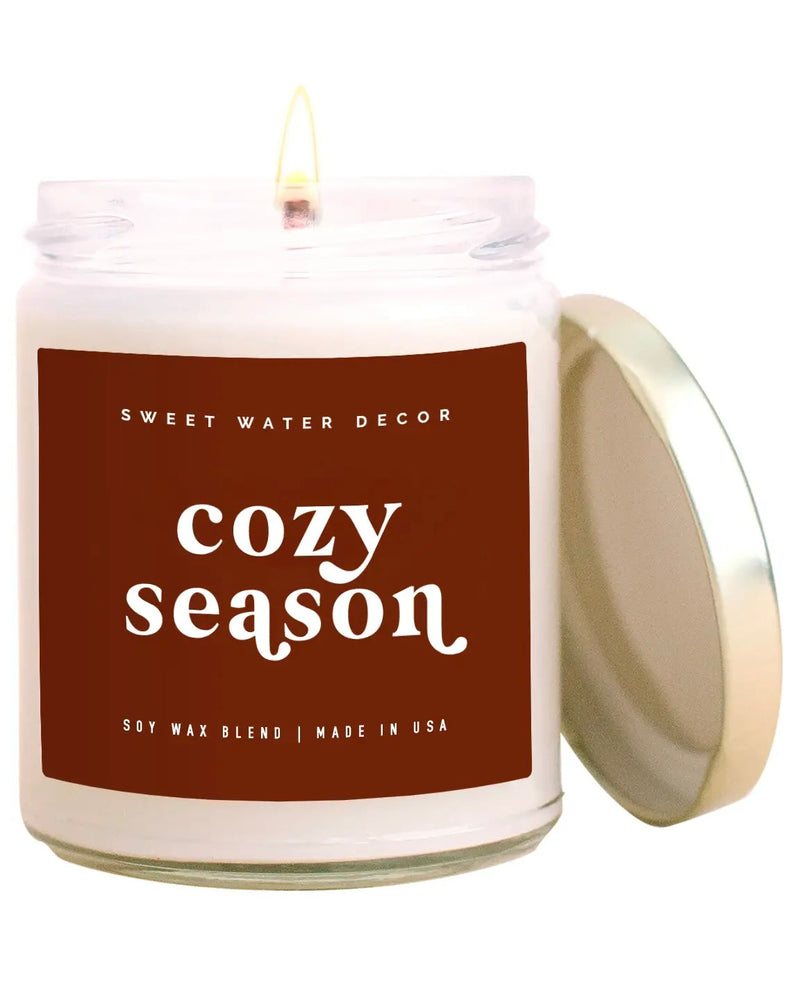 Cozy Season Soy Clear Jar Candle