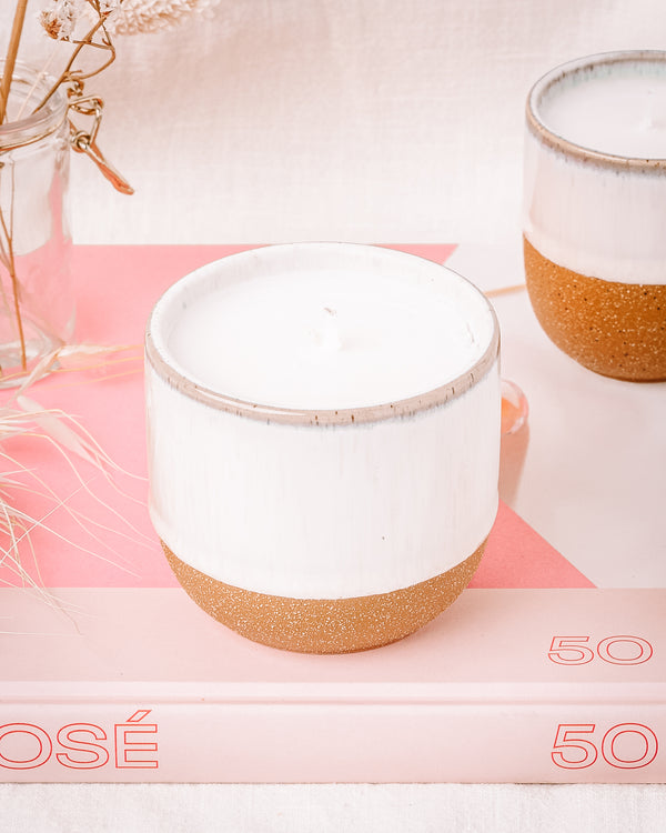 Kin Ceramic Jasmine & Bamboo Soy Candle M