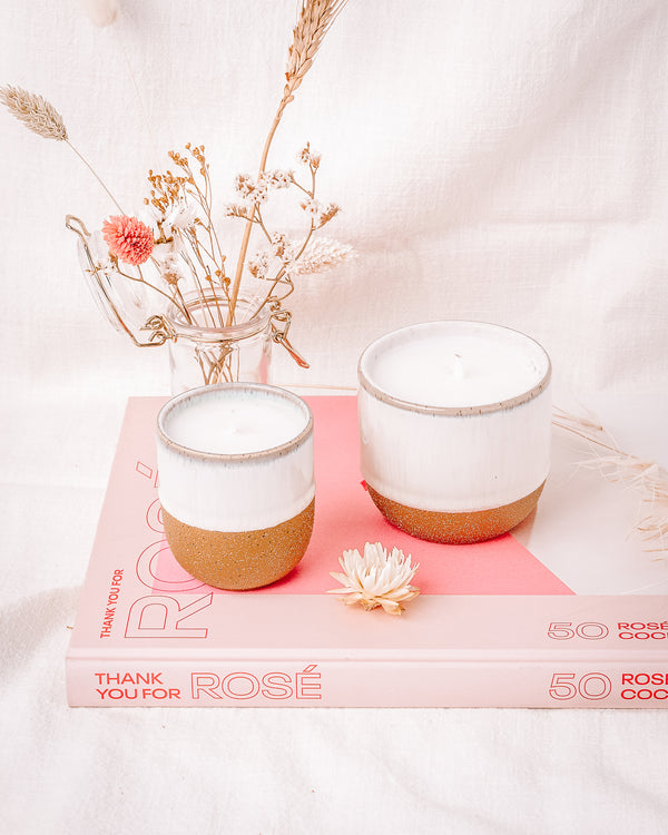 Kin Ceramic Jasmine & Bamboo Soy Candle M