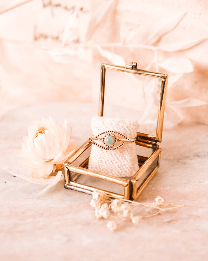 Vintage Eye Amazonite Ring