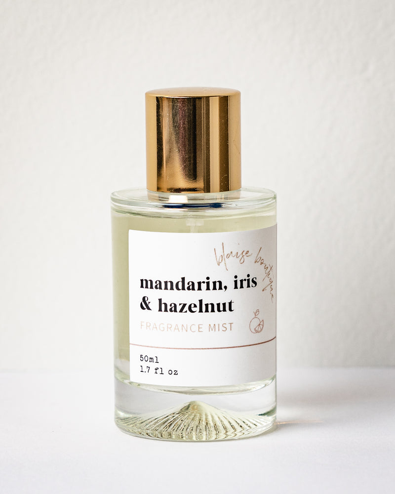 The Blaise Boutique Fragrance Mist - Mandarin, Iris & Hazelnut